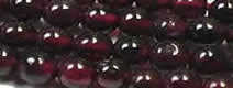 Vintage hand cut garnet beads